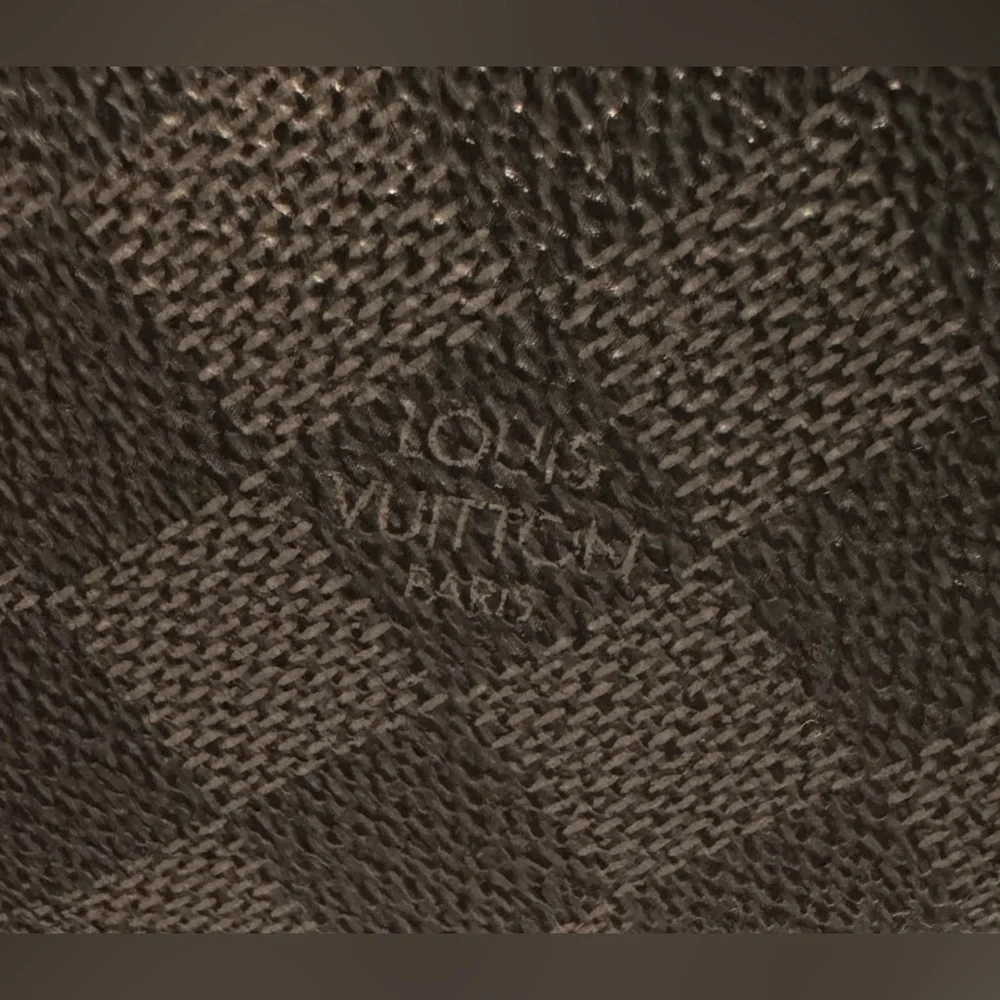 Louis Vuitton Brazza Wallet Damier Graphite Coated Canvas Leather 2012 FAIR